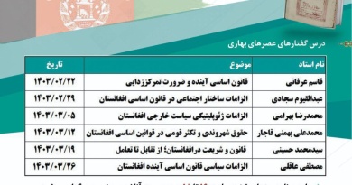 شروع ثبت نام کارگاه آموزشی رایگان سده قانون اساسی در افغانستان 