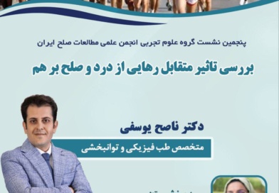 گزارش نشست بررسی تاثیر متقابل رهایی از درد و صلح برهم